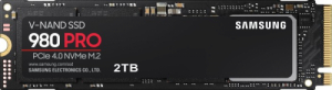 2TB SAMSUNG 980 PRO M.2 PCIe 4.0 x4 NVME (L 7000MB/s ; S 5100MB/s)
